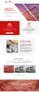 Exemple d'un site internet en Ariège pour un bureau d'étude