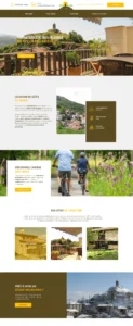 Exemple d'une création de site internet en Ariège pour un gîte près de Foix