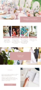 Création site internet en Ariège pour une wedding planner